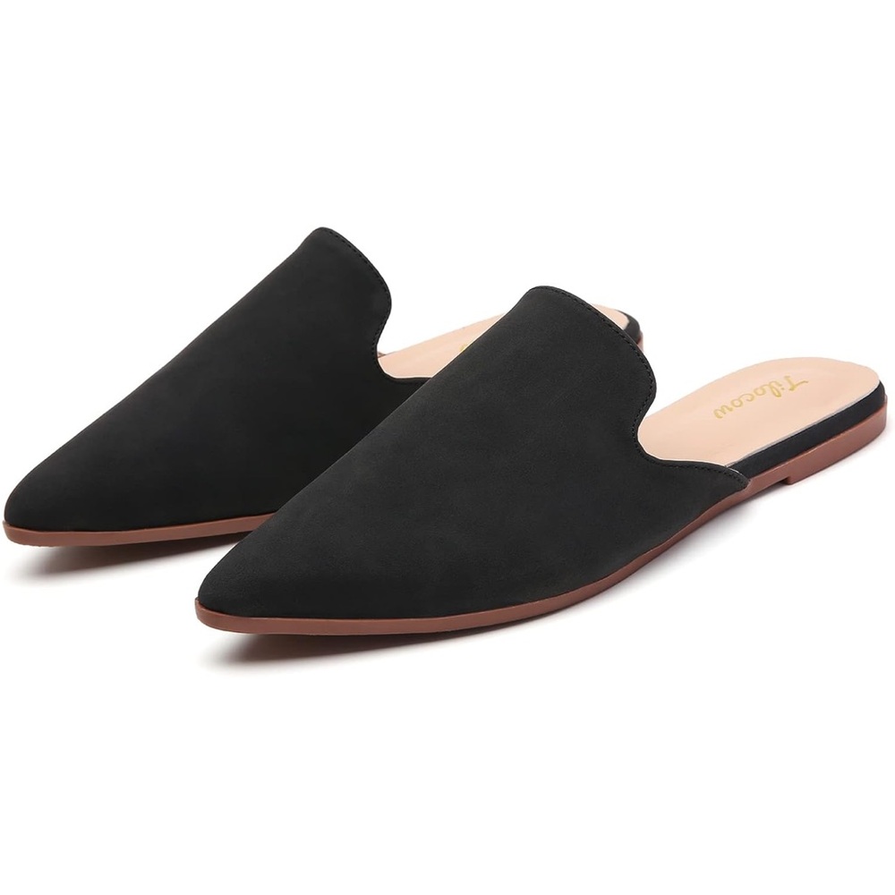 NWOT Black Faux Suede Tilocow Mules - Women’s size 8 - Picture 2 of 9